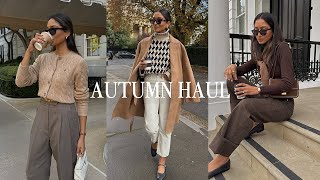 Autumn Haul  Mango HampM Massimo Dutti Sezane COS amp more [upl. by Anuqahs]