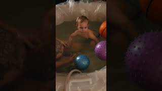 Toddler in the birth pool baby toddler waylon momlife [upl. by Aihcropal]