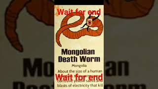 MHYTHICAL CREACER MONGOLIAN DEATH Worm PART 18 shorts [upl. by Okin126]