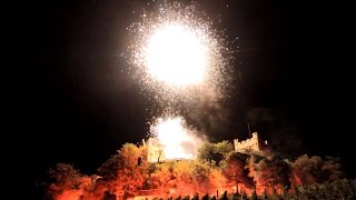 Winzerfest Bingen 2016 Burg Klopp Feuerwerk [upl. by O'Rourke]