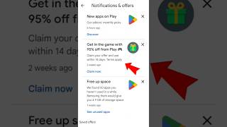 Google Play Store 95 Discount Offer 2024  How To Get 95 Off In Play Store  95 Offer Playstore [upl. by Gahl156]