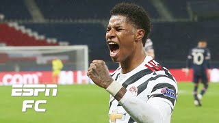 Man United beat PSG 21 Marcus Rashford takes down lazy Paris SaintGermain yet again  ESPN FC [upl. by Sitelc460]