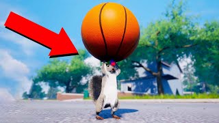 SQUIRREL WITH A BASKETBALL Squirrel With A Gun [upl. by Mullac244]