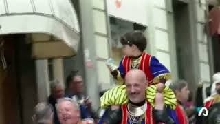 Moros y Cristianos Alcoy 2018 Sant Jordiet Filà Mudéjares Tva [upl. by Gniw]