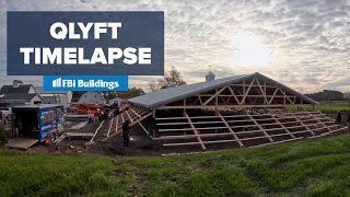 Pole Barn Timelapse QLYFT Edition [upl. by Anah]