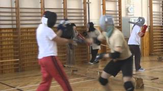 Cross styles weapon sparring November 2011 Prague [upl. by Duquette]