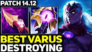 RANK 1 BEST VARUS SHOWS HOW TO DESTROY PATCH 1412  League of Legends [upl. by Valente]