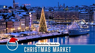 Christmas Market  Stockholm  A Journey Through Festive Delights  Sweden Days 【16】 [upl. by Falk]