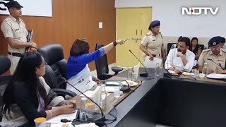 Video quotGet Outquot  Haryana Womens Panel Chief vs Woman Cop [upl. by Sherrie]