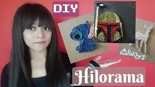 DIY String Art  Hilorama  Yiizelda ♥ [upl. by Lenny]