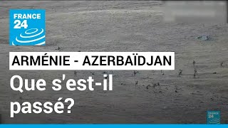 Affrontements Arménie  Azerbaïdjan  Que sestil passé  • FRANCE 24 [upl. by Dammahum734]