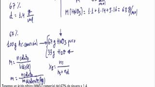 Bachillerato disoluciones ejercicio resuelto [upl. by Byrann]