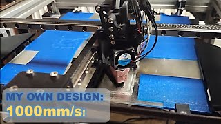 REAL 1000mms Printing Test with PLA and 40k Acceleration [upl. by Nandor]