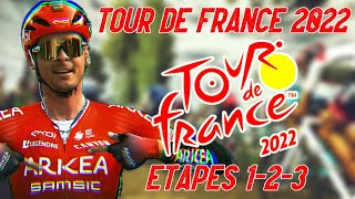 TOUR DE FRANCE 2022  ArkéaSamsic  Etapes 123 [upl. by Thrift406]