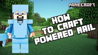 How to Craft Powered Rail on Minecraft 2024 [upl. by Rovelli]