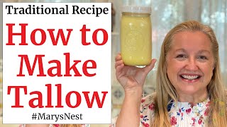 How to Render Beef Fat to Make Tallow  How to Render Suet [upl. by Favrot533]