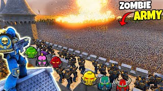 Can All SPACE MARINE Legions Hold WALL vs 7500000 ZOMBIE ARMY  UEBS 2 Warhammer 40k Mod [upl. by Hally124]