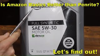 Is Amazon Basics Motor Oil better than Penrite Lets find out [upl. by Royal]