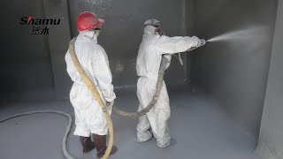 Introductions of Spraying Polyurea Coating Application Projects amp Shamu Polyurea [upl. by Ikilisav]