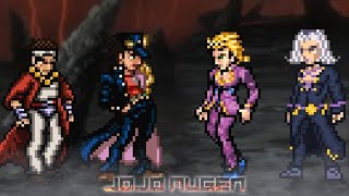 Jotaro OVA amp Avdol vs Giorno amp Abbacchio  Epic Battle MUGEN [upl. by Hermosa345]