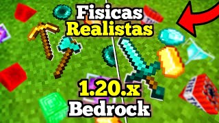 🟢 ITEM PHYSICS ADDON para Minecraft PE 120X Fisicas REALISTAS en ITEMS  ITMES 3D [upl. by Afton]