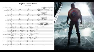 Captain America March for Flute Ensemble [upl. by Atirhs192]