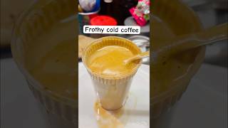 Frothy cold coffeecoldcoffeeathome frothycoffee dalgonacoffee cafecoffee asmr coffeelovers [upl. by Cloutman721]