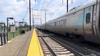 Acela Express 2271 at Jersey Ave with Jingle Bells [upl. by Irrok]