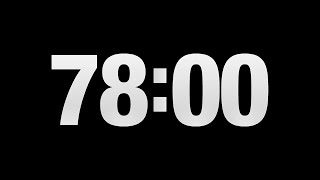 Countdown timer 1 hour and 18 minutes  78 minutes [upl. by Refinne]