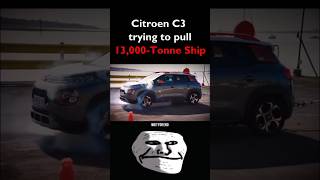 1200 Cc Engine vs 13000 Ton 🔥💀 citroen citroenc3 ytshorts shortfeed shortviral shorts [upl. by Alphonsine]