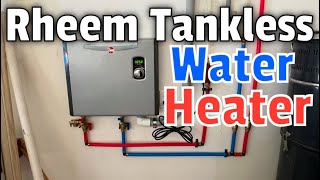 Rheem 36 KW Electric Tankless Water Heater Installation In Fort Myers FL  Ultra Plumbing [upl. by Faubion]