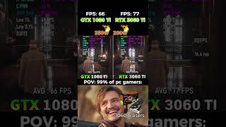 1080 ti vs 3060 ti pcbuilding gaming pcbuilding amd nvidia gpu cpu pcbuild pc [upl. by Emmye]