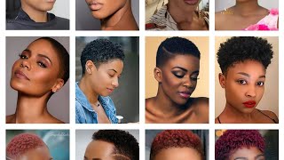 BEAUTIFUL NATURAL SHORTCUT HAIRSTYLES FOR BLACK WOMEN [upl. by Harrod776]