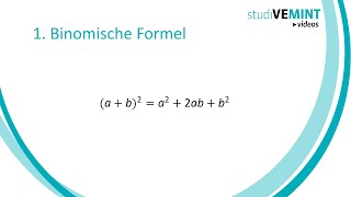 1 Binomische Formel [upl. by Lener]