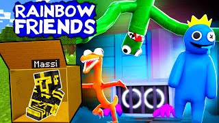 SALVÉ A MASSI DE LOS RAINBOW FRIENDS EN MINECRAFT [upl. by Lebna]