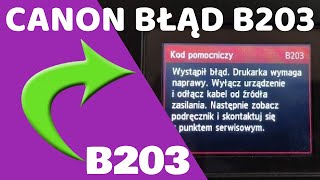 Jak usunąć BŁĄD B203 w drukarkach CANON MG5750 MG5540 iP7210 MG6650 MG6420 MG5550 itd [upl. by Susej449]