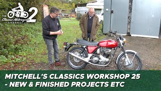 Classic Motorcycle Workshop Vlog 25  new amp finished projects etc [upl. by Serilda494]