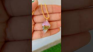 Resin Floral Pendant  Jewellerymaking resinart diy shotrs youtubeshorts [upl. by Eiduam]