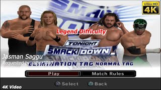 WWE SmackDown vs Raw 2006  Chris Jericho amp Big Show vs Hurricane amp Eugene  Tag Match  albot3000 [upl. by Naegem]