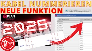 💡 Neue Funktion zum automatischen Kabelnummerieren in EPLAN 2025😎 [upl. by Leirraj625]