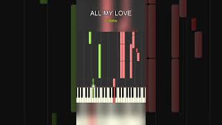 Coldplay  ALL MY LOVE  Piano Tutorial sheetmusicpro pianosheet pianotutorial shorts [upl. by Eniliuqcaj174]