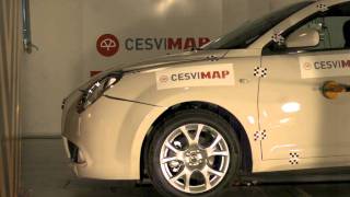 Crash test delantero Alfa Romeo Mito [upl. by Nnaarat]