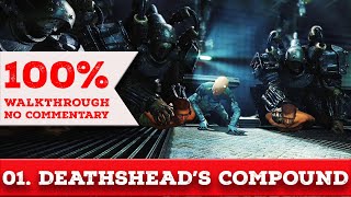 Wolfenstein The New Order Walkthrough Über difficultyAll Collectibles part1 DEATHSHEADS COMPOUND [upl. by Laehcor]