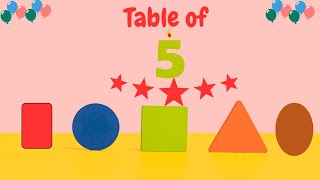 5 Times Tables SongMultiply By 5School BagsMultiplication Song For Kids [upl. by Otxis]