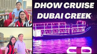 DHOW CRUISE DUBAI CREEK  DHOW CRUISE cruising [upl. by Ariad]