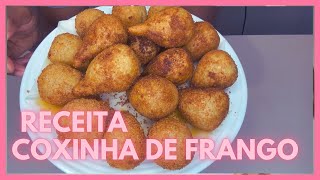 Receita Coxinha de Frango SEM MILHO e SEM AZEITONA  BRASIL 🍗 [upl. by Kaycee6]