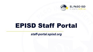 EPISD Staff Portal [upl. by Aneelahs]