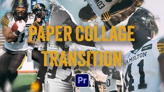 TRENDY PAPER COLLAGE TRANSITION Super Easy  Free Assets [upl. by Anaicilef]