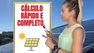 DIMENSIONAMENTO DO SISTEMA SOLAR FOTOVOLTAICO ONGRID [upl. by Peskoff]