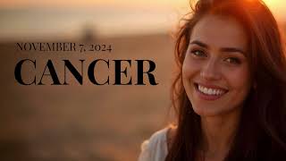 Cancer Daily Horoscope November 7 2024 Intuition Love and SelfDiscovery [upl. by Eintroc469]